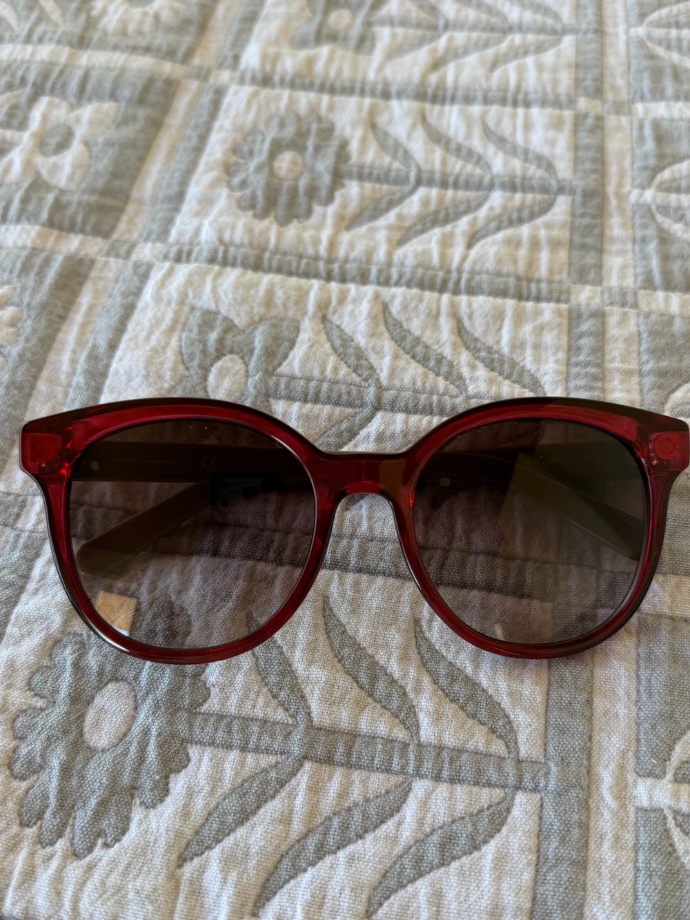 Red Ferragamo Sunglasses